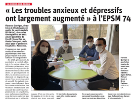 "Les troubles anxieux et dépressifs ont largement augmenté" à l'EPSM 74