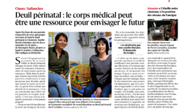 Deuil périnatal : le corps médical peut être une ressource pour envisager le futur